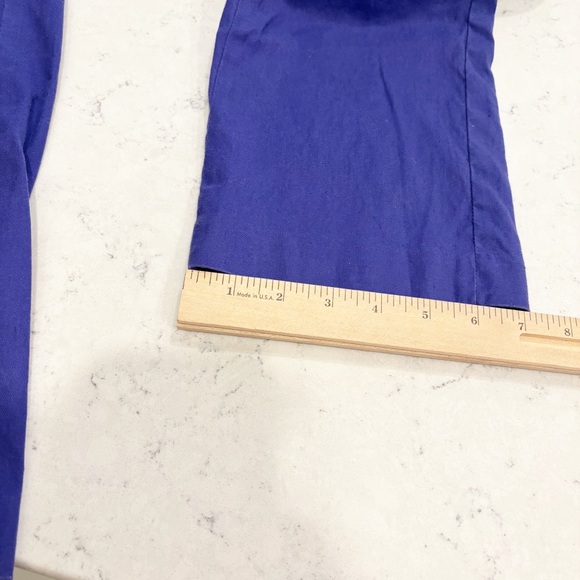 Calvin Klein Straight Leg Pants Womens Size 4 Purple/Blue Color Linen Blend Work - Picture 12 of 12